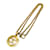 Chanel Halskette mit CC-Medaillonkette Golden Metall  ref.1190709