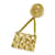 Chanel CC Matelasse Bag Brooch Golden Metal  ref.1190711