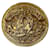 Chanel Broche Medallón CC Dorado Metal  ref.1190729