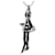 Chanel Collar con colgante Mademoiselle Plata Metal  ref.1190735