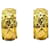 Chanel Clipe vintage matelassê em brincos Dourado Metal  ref.1190736