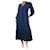 Autre Marque Marineblaues Baumwollkleid mit V-Ausschnitt – Größe L Baumwolle  ref.1190821