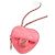 Wallet On Chain Chanel MINI borsa cuore in pelle rosa