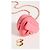 Wallet On Chain Chanel MINI borsa cuore in pelle rosa - vista 3