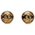 Chanel Gold CC Clip On Earrings Golden Metal Gold-plated  ref.1190869