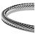 Pulseira com fivela David Yurman Cable Collectibles em prata e diamantes - vista 2