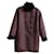 Yves Saint Laurent Coats, Outerwear Brown Dark brown Fur Nylon  ref.1191043