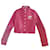 Courreges iconic windbreaker jacket Fuschia Cotton Polyurethane  ref.1191045