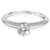 TIFFANY & CO. Anello di Fidanzamento Diamante Solitario in Platino H VS2 0.45 ctw Argento Metallico Metallo  ref.1191093