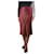 Joseph Burgundy silk satin skirt - size UK 14 Dark red  ref.1191354