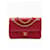 Chanel timeless Classic 2.55 lined Flap Medium 24k GHW Red Dark red Leather  ref.1191388