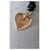 Pendentif Collier Coeur Yves Saint Laurent Doré Métal  - vue 4