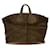 Givenchy Rouxinol Couro Médio 2-Ways Weekender Bag Marrom  ref.1191407