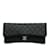 Black Chanel East West Classic Flap Clutch Leather  ref.1191441