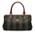 Brown Fendi Pequin Boston Bag Leather  ref.1191458