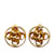 Pendientes de clip Chanel CC dorados Chapado en oro  ref.1191483