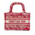 Mini borsa per libri ricamata rossa Dior Rosso Tela  ref.1191490