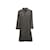 Autre Marque vintage Noir & Blanc Pauline Trigere pour Bergdorf Goodman Wool Coat Taille O/S Laine  ref.1191500