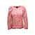 Tamanho da jaqueta estampada com mistura de seda rosa e creme Isabel Marant 3  ref.1191505