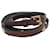 Cintura in pelle sottile Chanel marrone scuro  ref.1191507