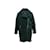 Dark Green Adam Lippes Shearling Moto Coat Size US S/M Leather  ref.1191508