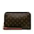 Brown Louis Vuitton Monogram Orsay Clutch Bag Leather  ref.1191542