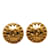 Gold Chanel CC Clip On Earrings Golden Gold-plated  ref.1191709
