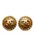 Pendientes de clip Chanel CC dorados Chapado en oro  ref.1191710