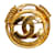Goldene Chanel CC-Brosche Metall  ref.1191712