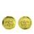 Clipe Chanel CC dourado em brincos Banhado a ouro  ref.1191758
