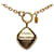 Gold Chanel 31 Rue Cambon Pendant Necklace Golden Metal  ref.1191792