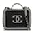 Vanity Borsa da toeletta media in filigrana CC caviale nera Chanel Nero Pelle  ref.1191862