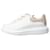Alexander McQueen White lace up trainers - size EU 38.5 Leather  ref.1191906