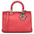 Dior Red Medium Diorissimo Satchel Leather Pony-style calfskin  ref.1191965