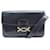 Céline VINTAGE CELINE HANDBAG CLASP INTERLACE LEATHER BOX NAVY BLUE HAND BAG  ref.1192028