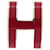 Hermès NOVO PINGENTE HERMES POP H VERMELHO LACA AÇO PALÁDIA H147991PF12 enquanto Banhado a ouro  ref.1192034