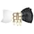 Other jewelry BALENCIAGA HAIR BAND BOW AND BLACK & GOLD PEARLS + BLACK HAIR CLIP BOX Cloth  ref.1192039