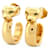 CARTIER PANTHERE EARRINGS IN YELLOW GOLD 18K 15.4GR + BOX HOOP EARRINGS Golden  ref.1192082