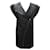 NEW SAINT LAURENT DRESS WITH ZIP 395656 M 38 IN BLACK FAUX LEATHER BLACK DRESS Leatherette  ref.1192116