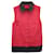 Haut boutonné sans manches Jil Sander Color Block en polyester rouge  ref.1192142