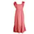 Vestido midi Ba&sh Byrd Broderie Anglaise em algodão rosa  ref.1192160