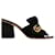 Gucci Marmont Fringe Mule Sandals in Black Suede  ref.1192161