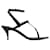 Saint Laurent Cassandra YSL Medaillon-Sandalen mit Knöchelriemen aus schwarzem Leder  ref.1192164