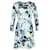Erdem Judy Floral-Print Mini Dress in Blue Polyester  ref.1192174