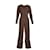 Autre Marque Mono plisado Emilia Wickstead Kara de lana marrón Castaño  ref.1192175