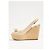 Sandali con zeppa espadrillas decorati Louis Vuitton Gossip Cube in pelle beige - vista 4