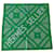 Hermès Hermes newsboy in green silk  ref.1192389