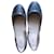 Bloch Embossed leather ballerinas, Pointure 36. Dark grey  ref.1192455