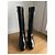 Geox Black Leather Knee High Boots - view 2