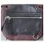 Borsa Coach in pelle martellata nera e bordeaux Nero - vista 4